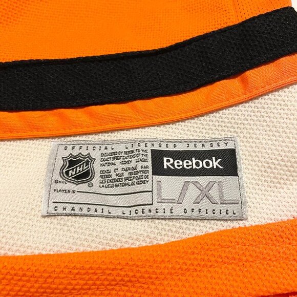 Philadelphia Flyers Youth Size L/XL Orange Reebok Jersey - Picture 8 of 16
